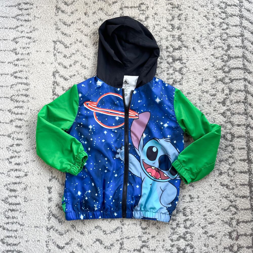 Disney Lilo & Stitch Zip Up Windbreaker  Youth Size XS (4/5)
